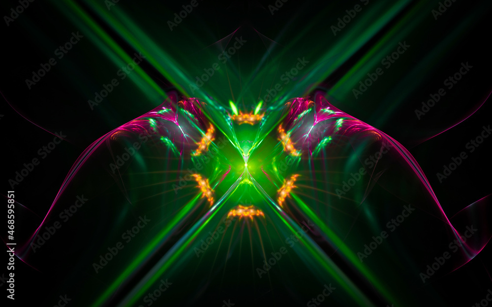 Aufkleber digital illustration abstract image generated fractal background image wallpaper pattern of various 