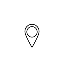 Internet concept. High quality editable stroke for mobile apps, web design, websites, online shops etc. Line icon of geolocation sign