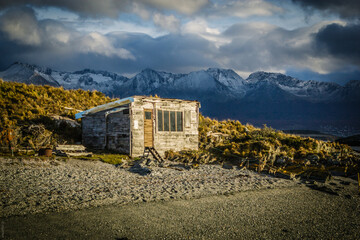 Obraz na płótnie Canvas The cabin in the island - Ushuaia - Argentina