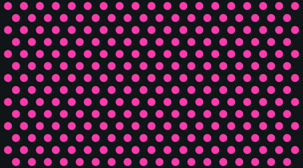 pretty cute sweet polka dots seamless pattern retro stylish vintage black pink wide background concept for fashion printing