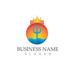 Trident Logo Template vector icon