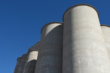 Grain silos in Kansas