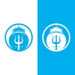 Trident Logo Template vector icon