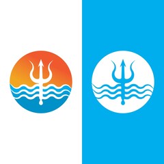 Trident Logo Template vector icon