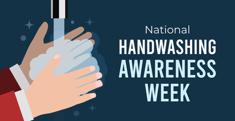 National Handwashing Awareness Week. Vector illustration