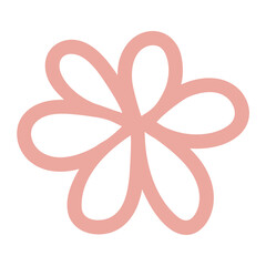 Flower pink card. Flower Easter vector illustration