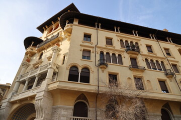 Quartiere Coppede, fun and magical architecture built 1913-1927, by architect Gino Coppede, Rome,...