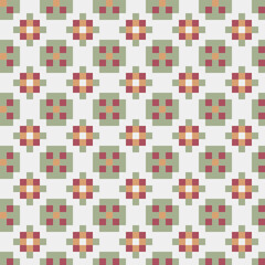 Abstract Cross Pattern generative computational art illustration