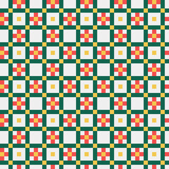 Abstract Cross Pattern generative computational art illustration