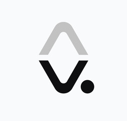 AV Letter monogram logo design