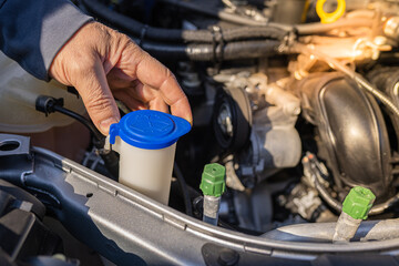 maintenance washer system inside car