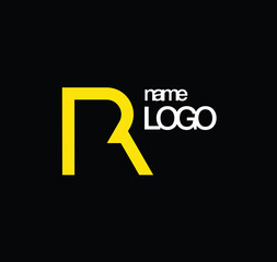 Letter R logo icon design template elements