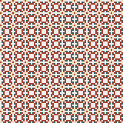 Fototapeta premium Abstract Cross Pattern generative computational art illustration