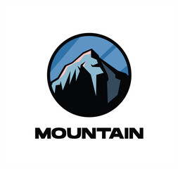 mountain abstract design circle caylas