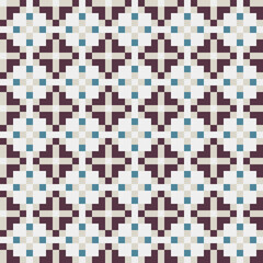 Abstract Cross Pattern generative computational art illustration