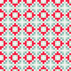 Abstract Cross Pattern generative computational art illustration