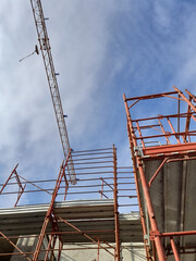 Lavori in corso nel cantiere edile