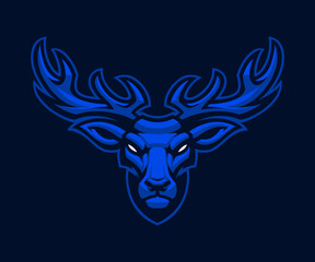 Deer Vector Mascot, Sports Emblem