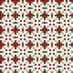 Fototapeta premium Abstract Cross Pattern generative computational art illustration
