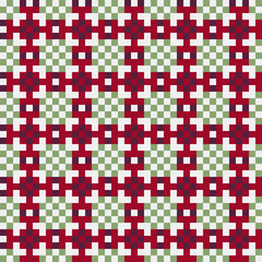 Fototapeta premium Abstract Cross Pattern generative computational art illustration