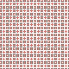 Fototapeta premium Abstract Cross Pattern generative computational art illustration