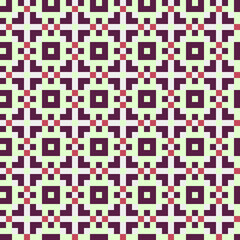 Abstract Cross Pattern generative computational art illustration