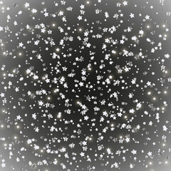 Silver Christmas background, festive silver background, silver confetti, silver sequins