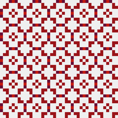 Fototapeta premium Abstract Cross Pattern generative computational art illustration