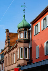 Fototapeta premium Ettlingen Altstadtszene