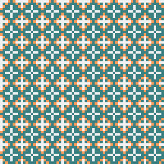 Fototapeta premium Abstract Cross Pattern generative computational art illustration