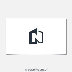 N BUILDINGS LOGO DESIGN VECTOR