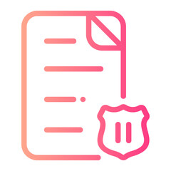 police order gradient icon