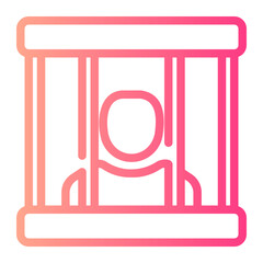 jail gradient icon