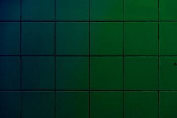 Dark Blue And Green Tile Wall Background