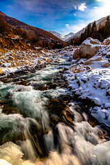 stream in the mountains