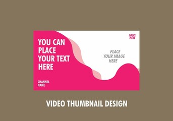 Colorful graphic of video thumbnail
