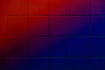 Dark Red And Blue Tile Wall Background