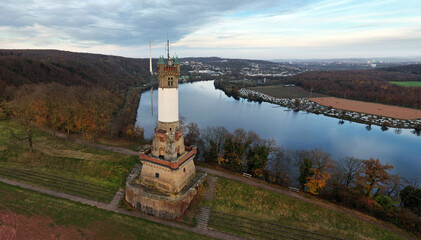Harkortturm bei Wetter an der Ruhr mit Harkortsee