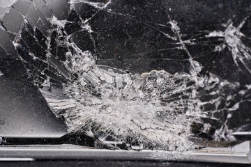 Shattered cell phone screen Gorilla Glass