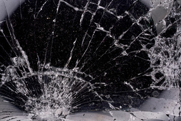 Shattered cell phone screen Gorilla Glass