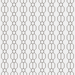 Fototapeta premium simple vector pixel art seamless pattern of abstract vertical geometric hex grid tile on white background
