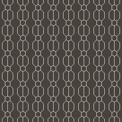 simple vector pixel art seamless pattern of abstract vertical geometric hex grid  tile on black background