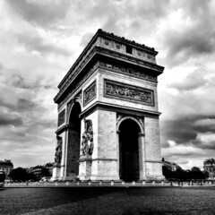 Fototapeta na wymiar Paris, France, Arc de triomphe 