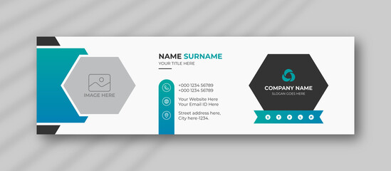 Email Signatures Template Vector Design