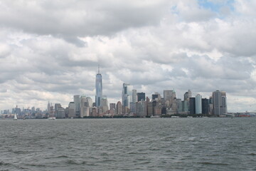 Fototapeta na wymiar New York Skyline Statue of Liberty