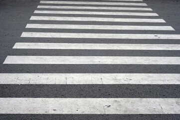 zebra crossing on the street