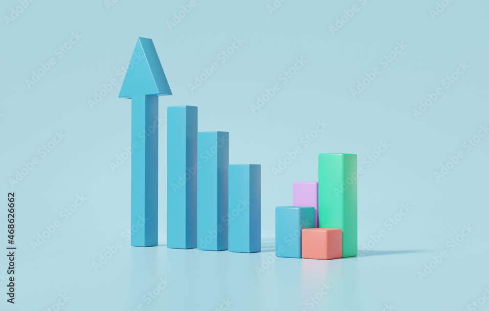 Poster minimal data analytics growth statistics finance business chart graph optimization stock market to i