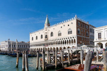 view of the waterfront in Venice with the Doge's Palace