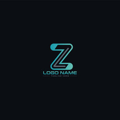 Modern ZL logo design, Letter LZ logo vector template