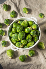 Healthy Organic Green Brussel Sprouts